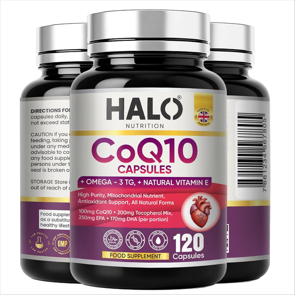 Halo Nutrition Coq10 200mg Capsules