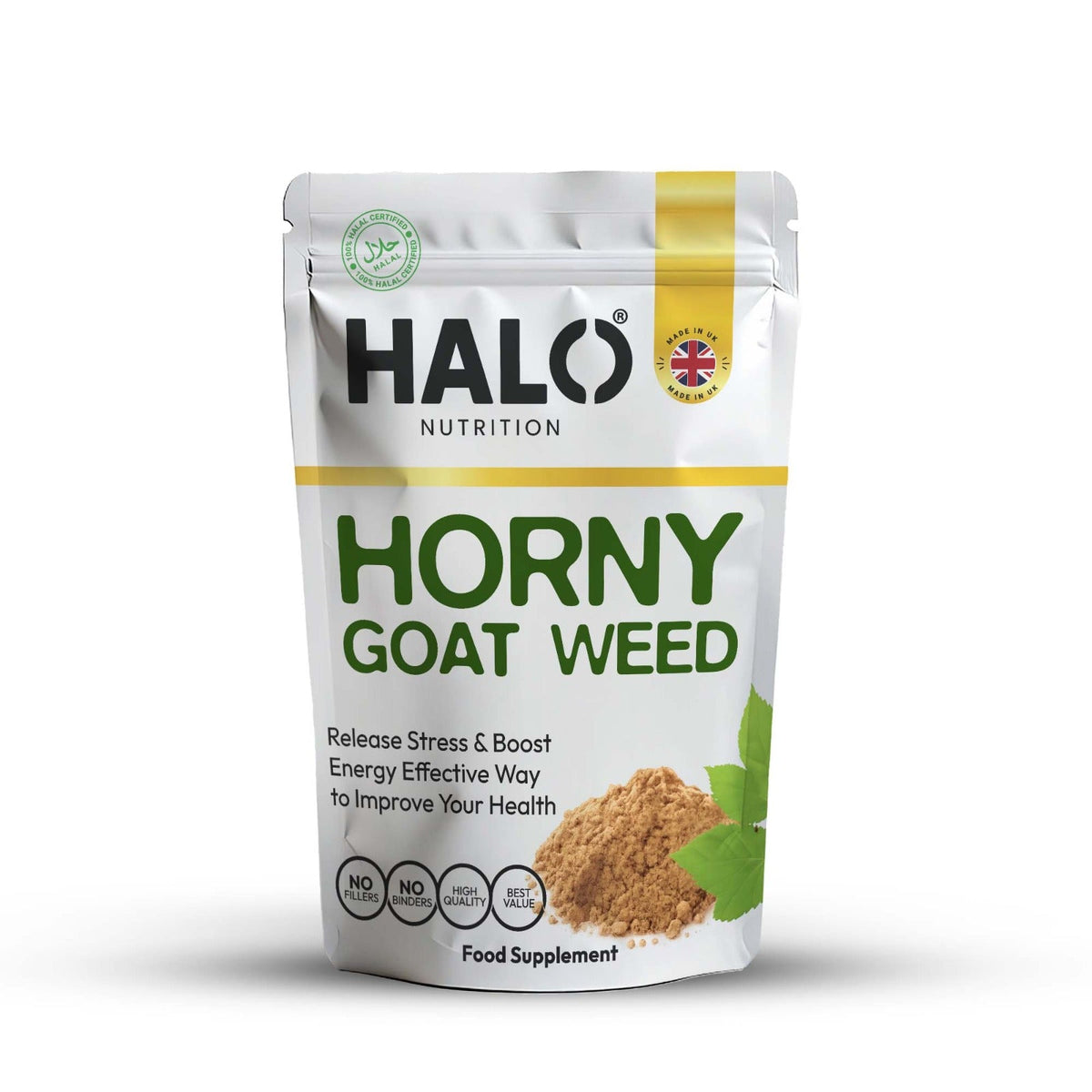 Halo Nutrition Horny Goat Weed 120 High Strength Tablets