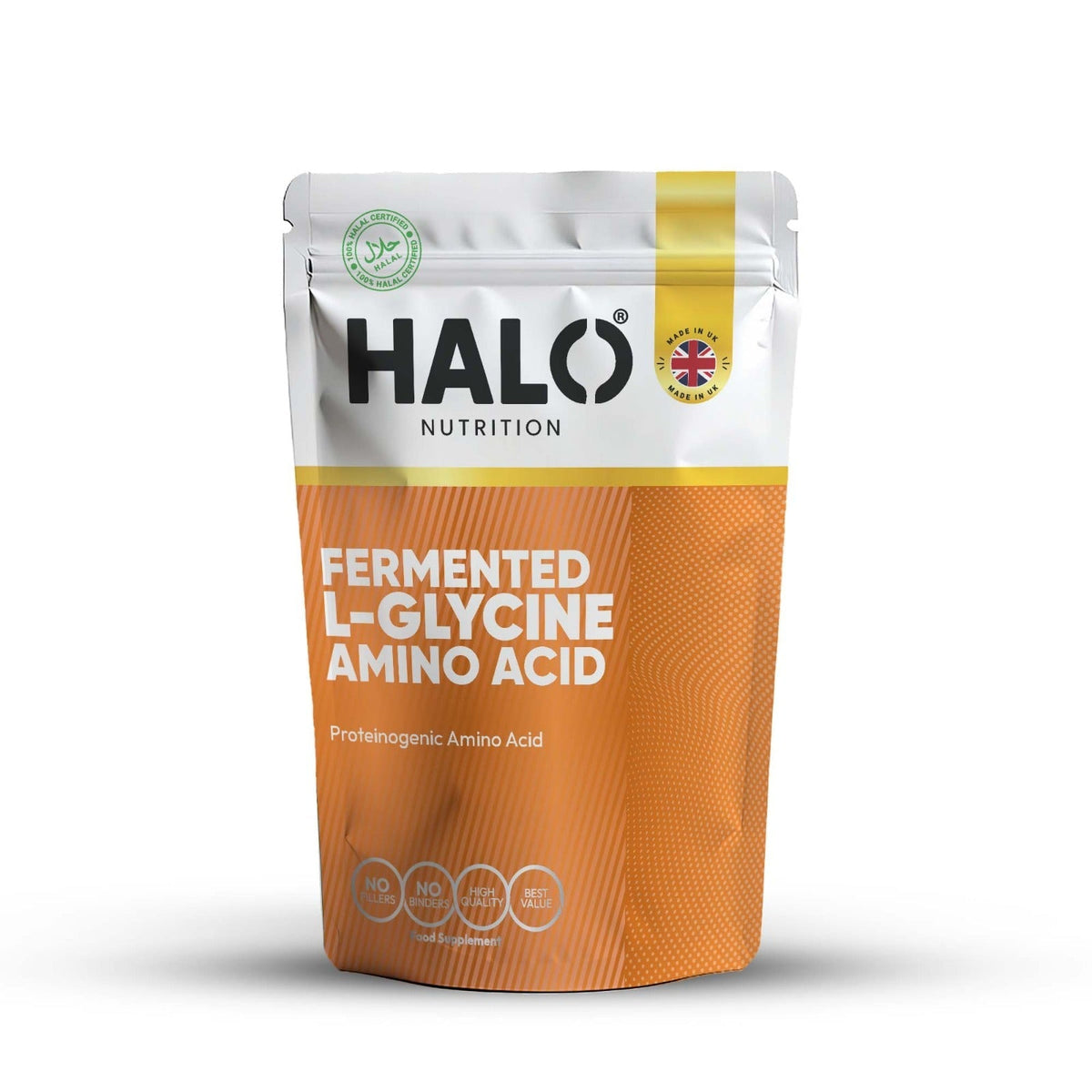 Halo Nutrition Fermented L Gylcine Amino Acid 90 Capsules
